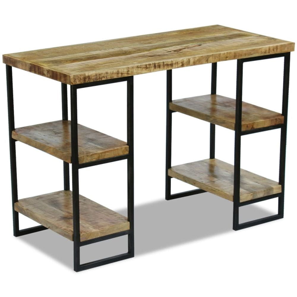 Vidaxl Kancelársky stôl, mangové drevo 110x50x76 cm